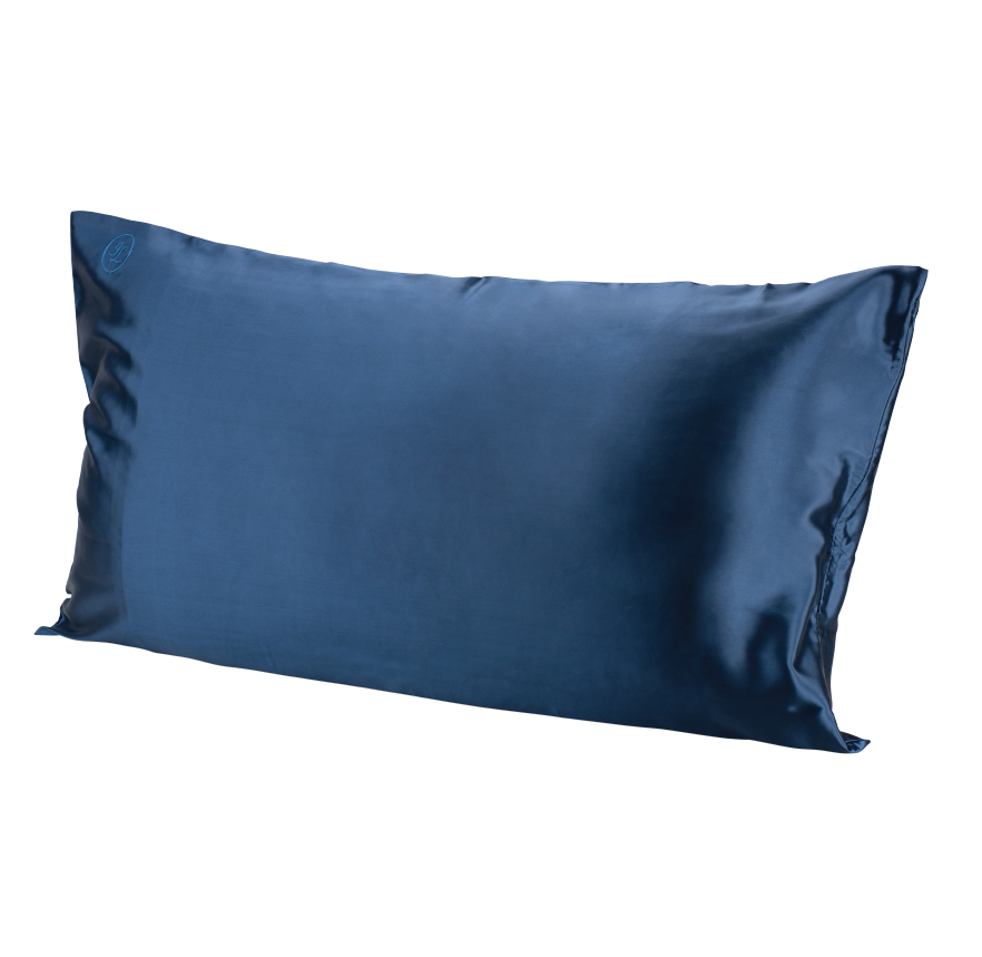 100% Mulberry Silk Pillow Case | Dark Blue | Queen