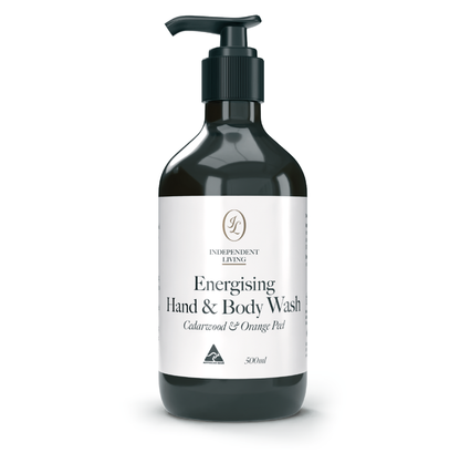Energising Hand & Body Wash-Cedarwood & Orange Peel 500mL