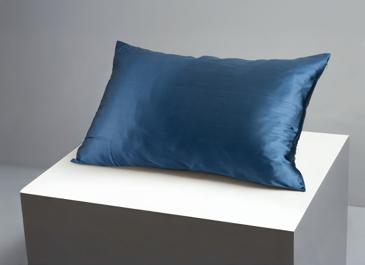 100% Mulberry Silk Pillow Case | Dark Blue | King